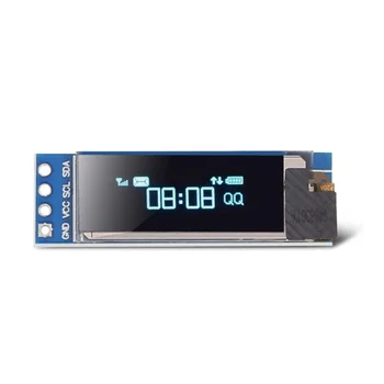 0,91 См 6Pin IIC I2C, SPI Интерфейс OLED Бял LCD Дисплей Модул на Дисплея 0,91 