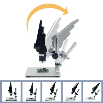 1-1200x Цифров Електронен Микроскоп Преносим 12MP VGA Микроскопи 7 