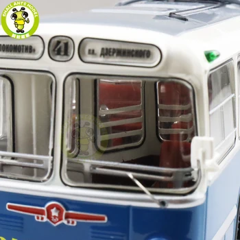 1/43 Класически Тролей ЗИУ 5 Съветския Съюз Русия Градски автобус Леене Под Налягане Автобус Модел Кола Играчки Подаръци