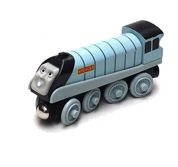 1 бр. влак Томас дървена играчка влак Томас Магнитна с Дървена Модел на Влака за малки деца строителни играчки, дървени магнитни влакове
