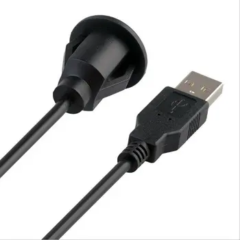1 м/2 м монтаж на арматурното табло на автомобила USB 2.0 штекерная изход удлинительный кабел за лентата с един порт USB2.0 женски кабел