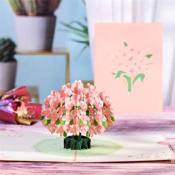 10 Опаковките на Поп Цветни Картички 3D Поздравителни картички за Св. Валентин, Выздоравливай, Ден на майката, рожден Ден, Годишнина, Съчувствие, търговия на Едро