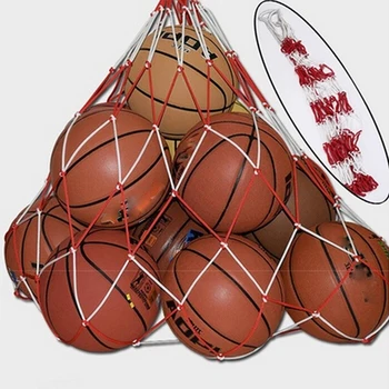 10 Топки Чанта За Носене Спорт На Открито Преносими Топки За Волейбол Стандартна Найлонова Нишка Футбол Баскетбол Обръч, Мрежа На Окото Чанта