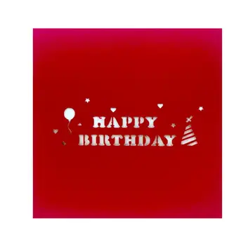 10 бр. Торта за рождения Ден на Ръчно изработени Оригами, Киригами 3D Изскачащи Поздравителни Картички Пригласительная Картичка За Рожден Ден, Сватба Парти Подарък