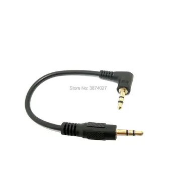 10 см, 3.5 мм L-образен Разклонител за слушалки 90 градуса от мъжете на мъжа Аудио Адаптация за мобилен телефон, MP3 в колата Безплатна Доставка