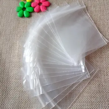 100шт Бижута Ziplock Светкавица Заключване с Цип Отново Закрываемые Пластмасови Поли, Прозрачни Чанти За Съхранение на Дебелина 0,1 мм