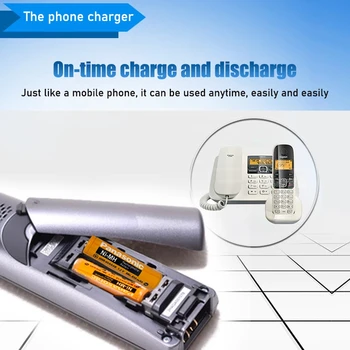12 бр. Оригинален Нов Акумулаторна батерия, ААА 1,2 от 630 mah HHR-65AAABU за Безжичен телефон panasonic NI-MH Батерия