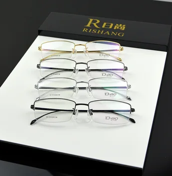 14 грама Висококачествени Фини Ультралегкие Точки От чист Титан Мъжки Рамки за очила от Късогледство