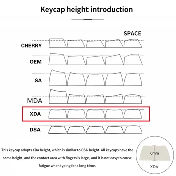 140 Клавиши PBT Keycap БОЯДИСВАТ-SUB XDA Профил Персонализирани Минималистичен Бял Меден Млечен Японски Keycap за Механична Клавиатура