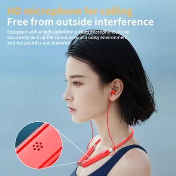 150 часа Възпроизвеждане на Bluetooth 5.2 Слушалки Безжични Слушалки С Микрофон 9D Стерео Слот Спортни Слушалки С Шейным Ръб Слушалки