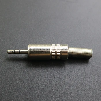 1бр 2,5 мм Plug Жак 2,5 mm 3 Полюса Стерео Аудио Спойка Микрофон Адаптер Конектор за mp3 mp4