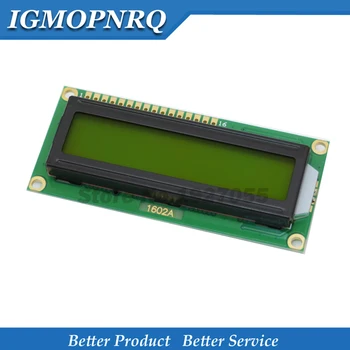 1бр LCD1602 LCD 1602 зелен екран с подсветка LCD дисплей 1602A-5v