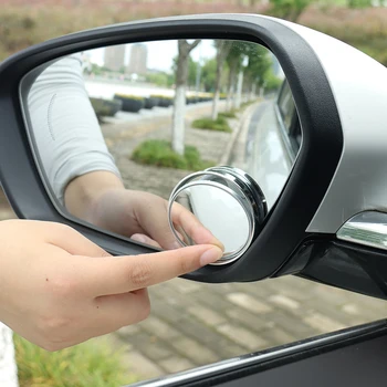 2 ЕЛЕМЕНТА 360 Градуса HD Огледало на Слепи Петна Регулируема Кола Куполна Огледалото за Обратно виждане За Паркиране на Автомобил на Задна скорост Широкоъгълни Огледала
