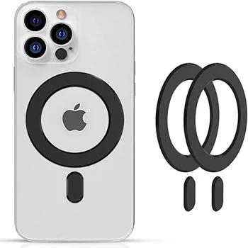 2 бр. Стикер За Magsafe За iPhone 12 Pro Max Калъф Силна Магнитна Магнитна капачка Безжичен кабел за зареждане Магнит За iPhone 11 Xr Xs 8 7