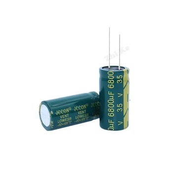 2 бр./лот 35 6800 uf 18*35 високочестотен низкоомный алуминиеви електролитни кондензатори 6800 uf 35 20%