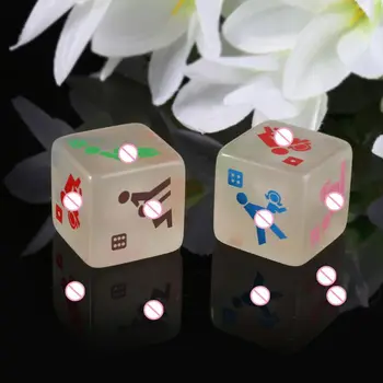 2 елемента 25 мм Сребристи Кубчета Куб Игра За Възрастни Секс, Любов Кости Нощен Бар, кабелна телевизия Забавна Игра
