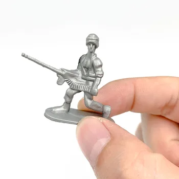 20 парчета 1:72 Войници Военна Пластмасов Модел Играчки Армейските Фигурки Аксесоари За Игра В Пясък Случаен модел