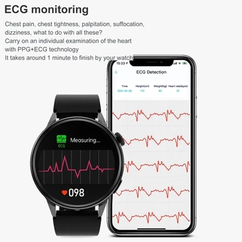 2022 NFC Смарт Часовници За Жени Bluetooth Повикване Спортни GPS Track Часовници За Мъже Потребителски Циферблат на Сърдечния Ритъм ЕКГ ТОЧКИ Smartwatch За IOS И Android