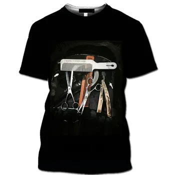 2022 Мъжки Дамски дрехи Mamba Фризьорски Ножици Мъжка Тениска 3D Аниме Harajuku тениска Лятна мода градинска облекло
