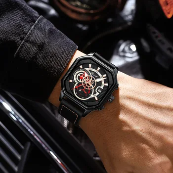 2022 Нов дизайн на Модни часовници Кварцови Квадратни Мъжки часовник Светещи часовници за мъже спортни луксозни оригинални часовници montre homme