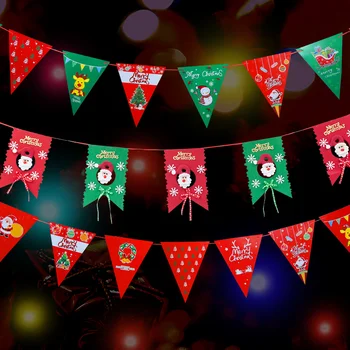 2023 Коледен Банер направи си САМ Коледни Хартиени Окачени Флагове за Хола Магазин за Стъклени Коледни Фестивални Украса Декорация на Дома