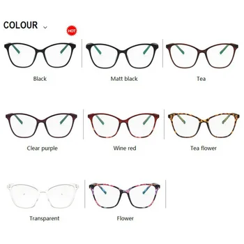 2023 Котешко Око Рамки за очила Дамски Ретро Черни Прозрачни Оптични Очила, Рамки За Очила Gafas oculos Очила, Прозрачни Фалшиви очила