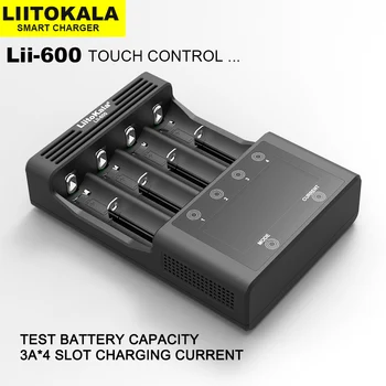 2023 НОВО зарядно LiitoKala Lii-600 за литиево-йонна батерия от 3.7 и NiMH 1.2 Подходящ за 18650 26650 21700 26700 AA AAA