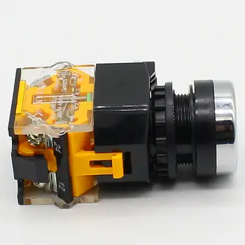 22 мм незабавен бутон превключвател 1NO + 1NC