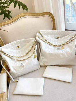 22 чанти за жени, луксозен дизайнерски модерна чанта на едно рамо, голяма чанта за пазаруване capcity, брандираната чанта-тоут от естествена кожа с високо качество