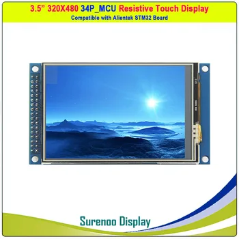 3.5 инча 480*320 16- Битов Паралелен MCU ILI9486 TFT LCD Модул на Екрана на дисплея w/XPT2046 Резистивная Тъчпад Alientek STM32