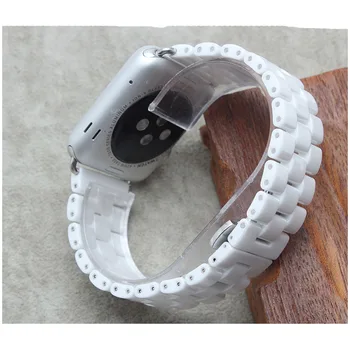 3 Керамични Мъниста Каишка за Часовник Apple Watch iWatch 4567se Каишка Пеперуда Ключалката Керамични Гривна 45 мм 42 мм 44 мм Гривна