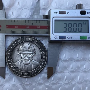 38 мм Монети Красиво шийн finish Ръчно Магически Подпори Подаръци За Рожден Ден Начало Декор Зомби Войници Модел Колекционерски Предмети