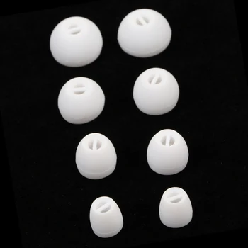 4 Двойки от ушни притурки смесени размери Ушни втулки, L-1,3 см, M-1,1 см, S-0,9 см, XS-0,7 см