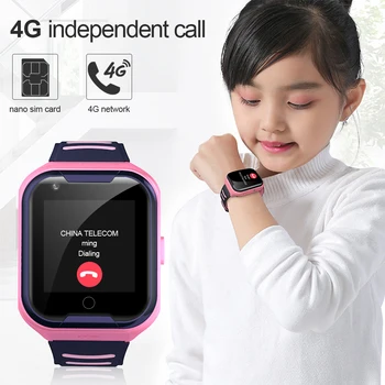 4G Детски Умен Часовник GPS WiFi Водоустойчива Ip67 650 mah Голяма Батерия Камера за видео разговори Умни Часовници Детски Телефонни Часовници