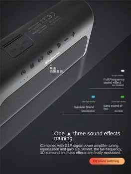 80 W Открит Bluetooth Високоговорител Безжичен Субуфер 10400 mah 18 Часа живот на батерията, TWS, USB Обратна Зареждане, Силен бас, TF, AUX, U Диск