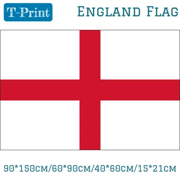90*150 см/60*90 см/40*60 см/15*21 см Флаг на Англия 5*3 метра За Еврокубка Събития Офис за Декорация на дома