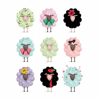 9шт 2019 Овце Метални Режещи Печати За Фотоалбума Полагане на Хартиени Картички Производство
