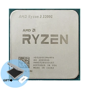 AMD Ryzen 3 3200 Г R3 3200 G 3,6 Ghz Четириядрен четырехпоточный процесор 65 W cpu процесор L3 = 4 м YD3200C5M4MFH Гнездо AM4