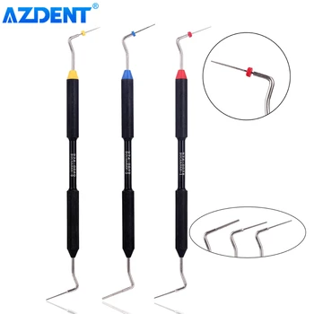 AZDENT 3 бр./компл. Стоматологичен Ендо Бюканън Ръчни Мъжки Заполняющий Инструмент NITI Съвет #0 #1 # 2 Зъболекар Стоматологични Инструменти