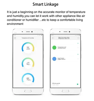 Aqara температурен Сензор Интелигентен Сензор за Налягане на Въздуха Влажността на Околната Среда Интелигентен Контрол на Zigbee Умен Дом За Xiaomi home Homekit