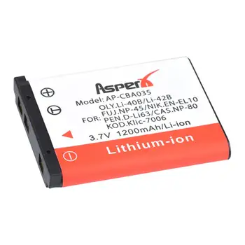 AsperX 4/3/2/1 бр. Li-42B, Li-40B 40B, Li 42b Li42B Li40B Литиево-йонна батерия Camara Bateria 