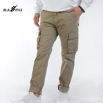 BAPAI 2021 Тактически Панталони за Мъже, Класически Памучни Панталони-карго, Ежедневни Работни Панталони с много Джобове, Мъжки Камуфляжные Дишащи Панталони