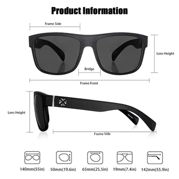 BOBO Поляризирани слънчеви очила за мъже и жени с рамки TR90, Идеални за шофиране, риболов и бягане, Защита от uv 8160