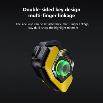 Bluetooth-съвместими 5.0 Игра Trigger 3 Пръста 3D Джойстик Type-C Акумулаторни Прицельные Води за стрелба с Аксесоари за PUBG Mobile