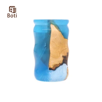 Boti Brush-Скай-Синята Стабилна Дървена Четка За Бръснене С Дръжка, Средство За Ежедневна Грижа За Брада, Мъжки Инструменти За Почистване На Брадата, Подарък За Мъже