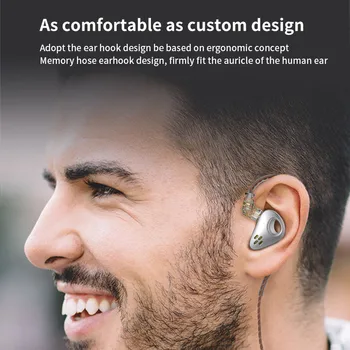 CCA CXS метални алуминиеви слушалки с кабел, Hi-Fi, монтирани на ухото, музикален игри субуфер, Физически дизайн на въздушния поток, аеродинамични тръби