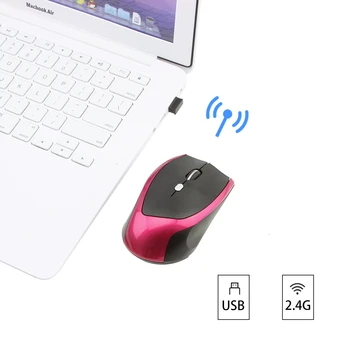 CHUYI Безжична Мишка 2.4ghz Оптична USB 1200 dpi Компютърна 6 Бутон на Игрална Ергономична Mause За КОМПЮТРИ Портативни Гейм Мишки