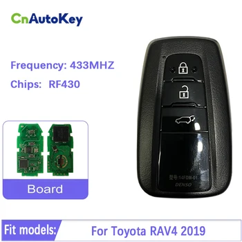CN007210 Оригинален 3-бутон умен Автомобилен Ключ За Toyota RAV4 2019 с Частотным чип RF430 433 Mhz 14FDM-01 231451-0410