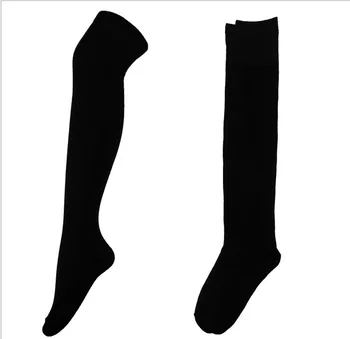 Candeway, еластични Памучни Непрозрачни Чорапи над коляното в японски Стил, памучни Непрозрачни Чорапи над коляното, красиви Аксесоари За Cosplay Ученички
