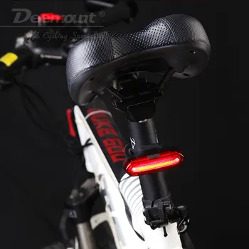 Deemount COB Задни велосипеден фенер Задна Светлина за Предупреждение За Сигурност USB Акумулаторна Велосипеден Фенер Задна Светлина Кометата Led Велосипеди под наем Фенер